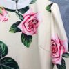 Floral print half sleeve sweet dress runways