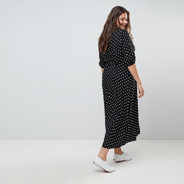 Vintage Autumn V-Neck Elegant Sundress For Women Plus Size