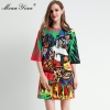 Summer Women's Dress Half sleeve Beading Angel letter Print