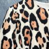Leopard dress spring summer runways half sleeve