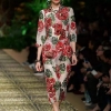 Spring summer runways floral print half sleeves dress high quality women's elegant dress B9