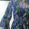 Ruffles beading Floral print half Flare Sleeve Mid-Calf Casual beach