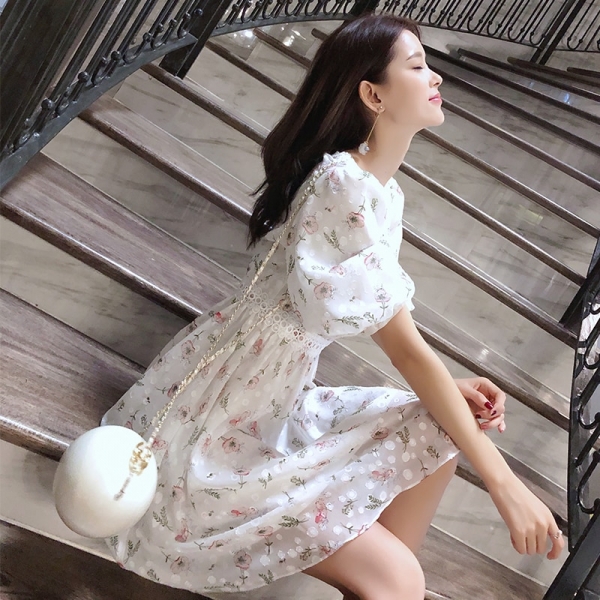 Mishow 19 Femal Summer Chiffon Dresses V-Neck Floral Beach Dress Mini cute girl Dress MX18B1234 1 Summer Chiffon Dresses V-Neck Floral Beach Dress Mini cute