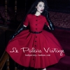 FREE SHIPPING Le palais vintage elegant red classic peter pan collar half sleeve one-piece dress