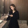 Women Dress Plus Size Half Sleeve Loose Long Formal Party Dress