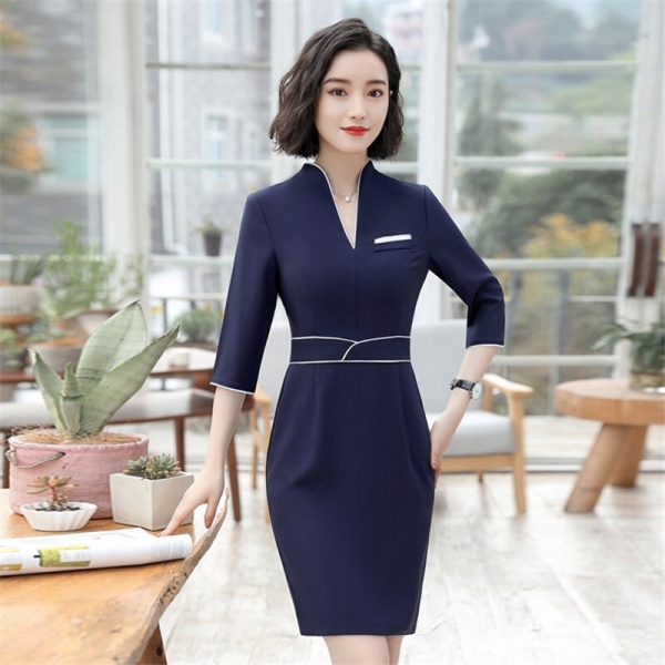 Elegant Business Half Sleeve Pencil Dress