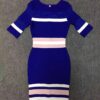 Half Sleeve Hollow Out Rayon Bandage Dress Party Elegant