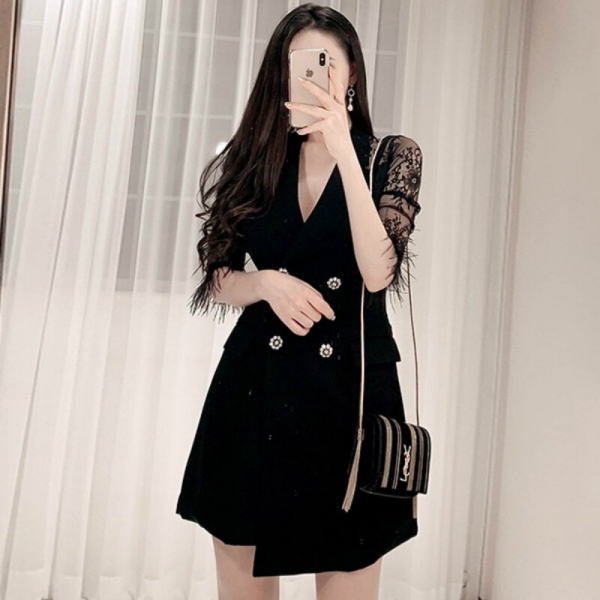 Plus Size Dresses Summer 19 Women Bodycon Ladies Dresses V-neck Half Sleeve Black Midi Dress Ropa Mujer Vestidos Verano 19