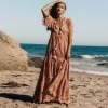 Discover the Mandala Black Orchid Maxi Dress – A Sexy Boho Lace Floral Embroidery Dress