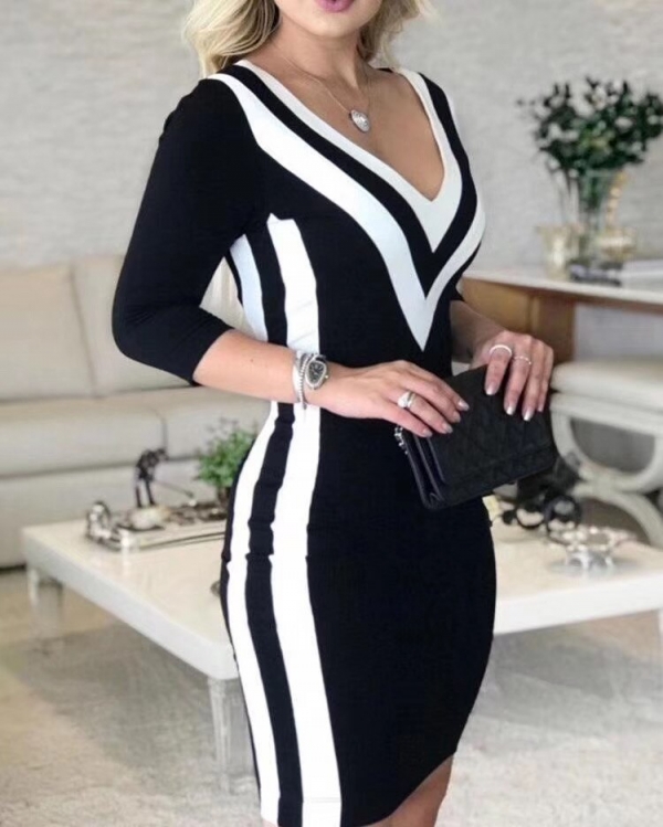 Winter Style Sexy Half Sleeve Patchwork Bandage Dress Designer Fashion Evening Party Dress Vestido Winter Style Sexy Half Sleeve Patchwork Bandage Dress Designer Fashion Evening Party Dress Vestido