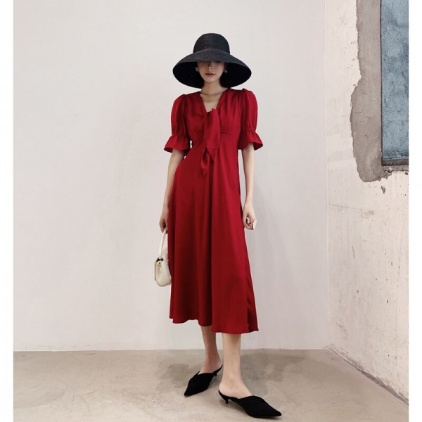 Autumn Half Sleeve Elegant Party Dresses 19 Sundress