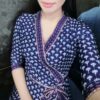 Half sleeve folk beach vacation sexy slim split long dress