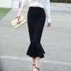Long Mermaid Skirt Ladies Professional Office faldas