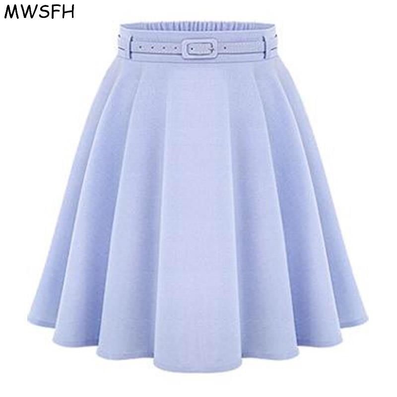 MWSFH Women Bottoms Spring Autumn Women Long Skirts Feminina Saia Longa Faldas Slim Tutu Ladies Black Light Blue Long Skirts de