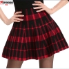 High Waist Short Mini Pleated Wool Plaid Women's Skirts