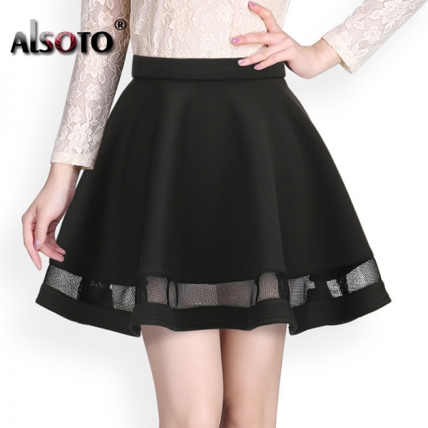Midi skirt Sexy skirts womens Pleated skirts saias Korea