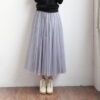 Long Maxi Mesh Skirt Tulle Skirts Women's Full Skirt