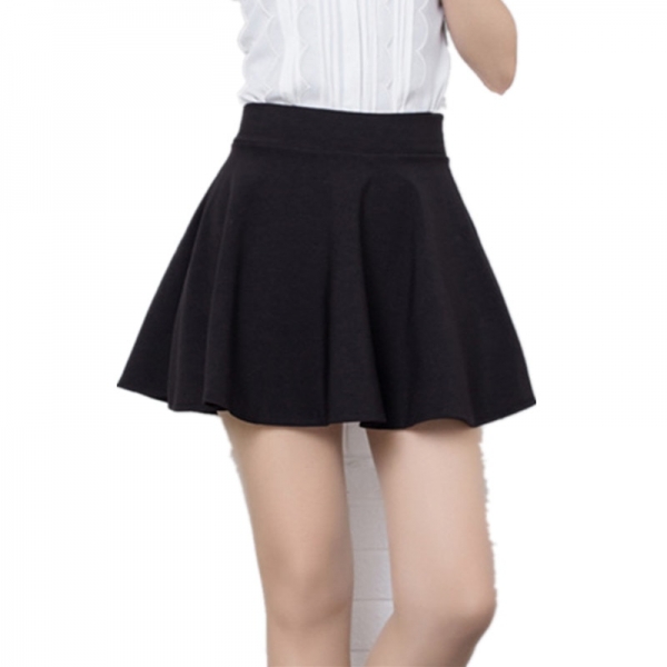 Short Skirt girl Autumn And Winter Fit School Skirt Red Back