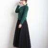Long Maxi Mesh Skirt Tulle Skirts Women's Full Skirt