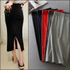 Sleek & Stylish – Korean High Waist Slit Skirt for Modern Women