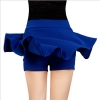 Danjeaner Korean Style Safty Skirts Women High Waist Candy Color Casual Mini Skirts Ladies Solid Elastic Wasit Pleated Skirts