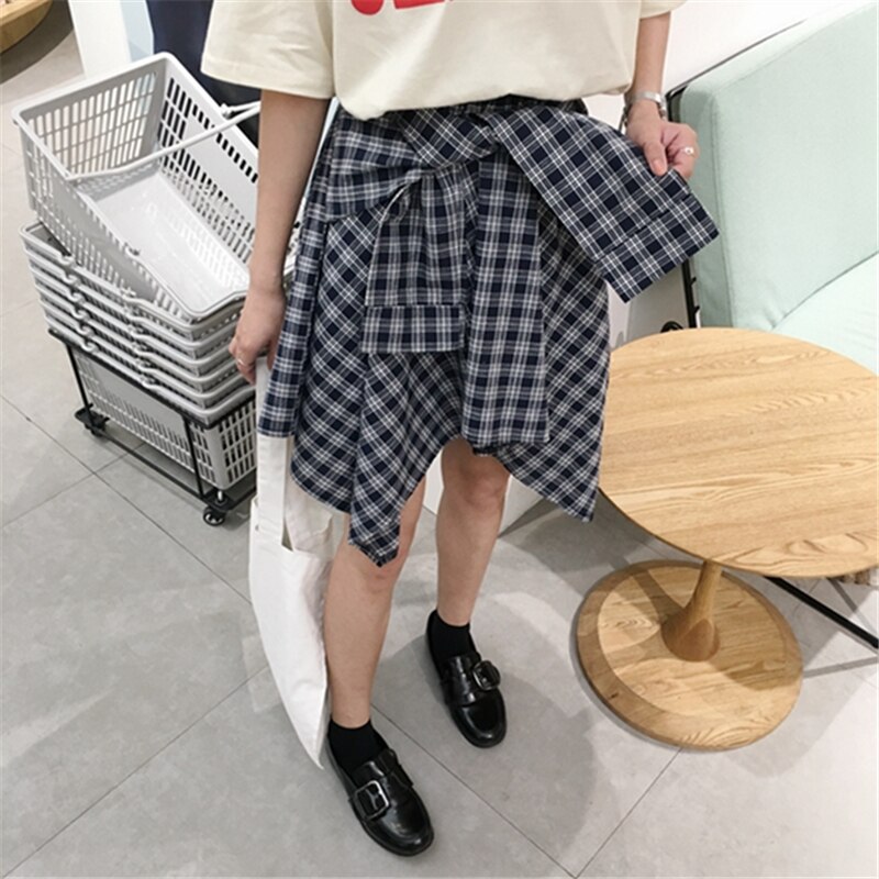 Women Casual Stretch Waist Summer Midi Skirt