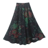 Bohemia Dream: Long Flowing Cotton Multicolor Print Skirt