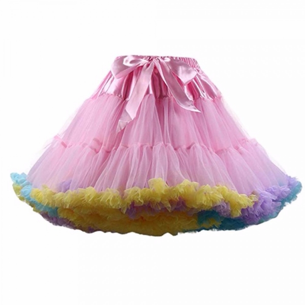 FOLOBE Women's Multi-Layer Puffy Tutu Skirts – Luxurious Ballet Dancewear Petticoat
