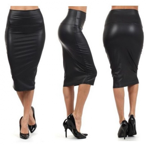 Bohotcotol High waist faux Leather Skirt XXXL Black sexy Pencil skirts middle long Casual mermaid skirt party bar club travel Bohotcotol High waist faux Leather Skirt XXXL Black sexy Pencil skirts middle long Casual mermaid skirt party bar club travel