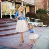 Mother and Daughter Tutu Skirt Mini Custom Made saia Voile Bouffant Puffy