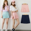 Japanese high waist pleated skirts JK student Girls solid pleated skirt Cute Cosplay