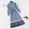 Winter Quality Long Knitted Dress Women Half turtleneck Sweater