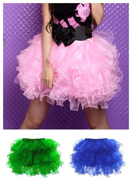 free shipping new sexy cute petticoat tulle tiered tutu mini skirt 7 colors S/M L/XL petticoat skirt in stock 1