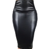 Bohocotol 19 pencil faux leather skirt women casual plus size clothing chic elegant sexy fitness black midi pencil skirts