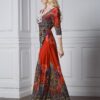 Maxi dress plus size lace v-neck summer dress large vestidos L-7XL