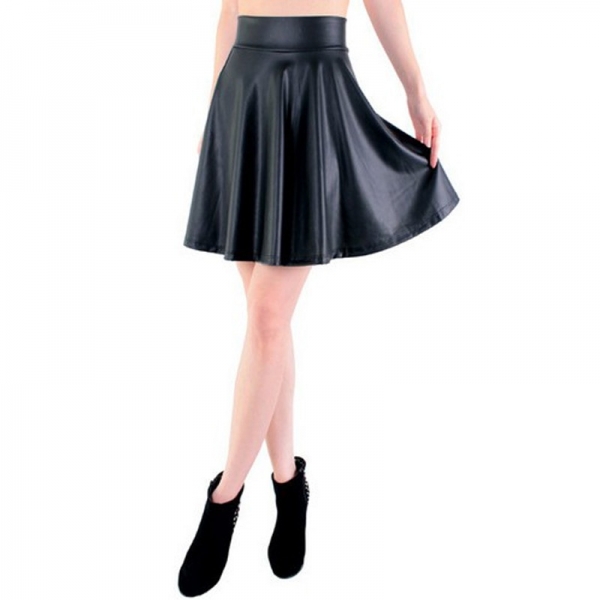 Skirt casual mini skirt knee length solid color black skirt S/M/L/XL
