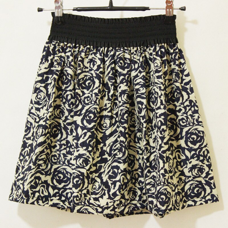 Jaderic 18 new fashion Pleated Retro High Waist Summer floral plaid short chiffon skirts mini skirt | 10 Styles 2 Pleated Retro High Waist Summer floral plaid short chiffon skirts