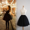 FOLOBE 7 Layers Ballet Dance Midi Tutu Tulle Skirts Women Skirt Lolita Petticoat faldas mujer saias Jupe TT-S