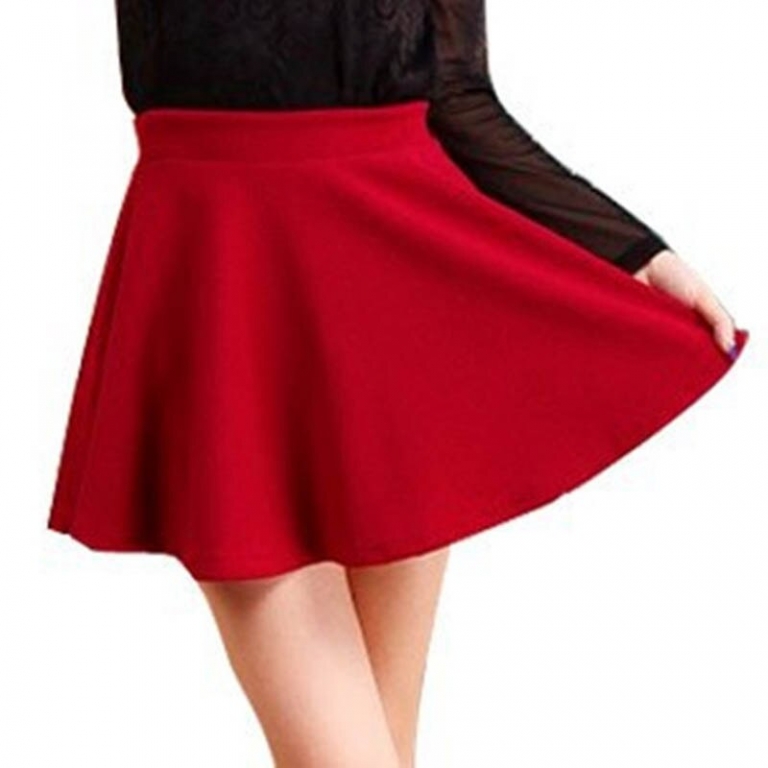 Plus Size Fashion Candy Color Skirts 9 Colors Review ⋆WoClothes.com