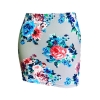 Summer Season Women Low Waist Pencil Skirts Ladies Slim Bodycon Tube Wrap Midi Skirts Floral Cotton Print H150