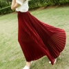 17 Summer New Fshion faldas Korean Style Big Swing Maxi Skirts Womens Summer jupe High Waist Adult Long Chiffon tulle skirt