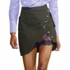 Self Portrait High Waist Mini Skirt 19 Summer Women Button Lace Patchwork Skirts