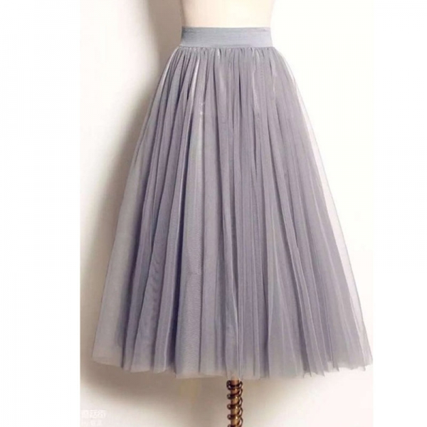 Long Maxi Mesh Skirt Tulle Skirts Women's Full Skirt