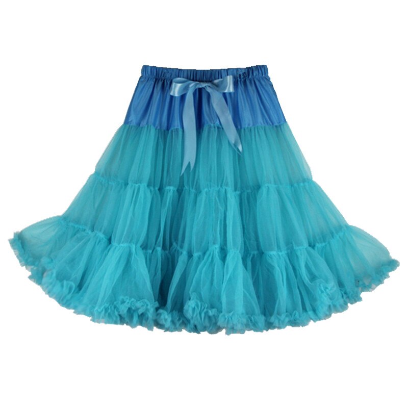 Sexy Solid Colors One Layer Fluffy Pettiskirts For Women Adult Dance Party Tulle Tutu Skirt With Ribbon Knotbow Joker Skirts Len