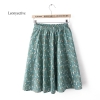 Leonyeetive 18 new Spring Summer Casual Floral Fashion linen Skirts Women Cotton Linen girl lady short Skirt