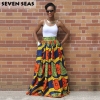 Skirt Vintage Ethnic High Waist Maxi Skirts Jupe Longue