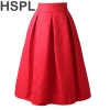 Midi 17 Spring Summer Vintage Skirt Work Wear Hepburn Skirts