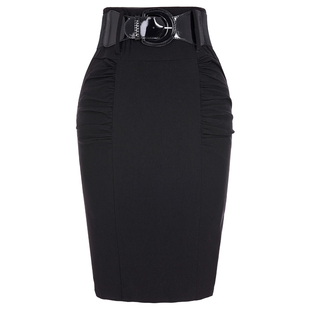 19 Sexy party pencil Skirts Womens Business Work Office Skirt sashes High Waist Elastic Bodycon Slim Fitting Ladies Skirts