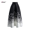Line Skirts Elegant Floral Ptinted Casual Skirt Fashion Color Block