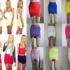 European and American fashion star Various colors cross bandage skirt